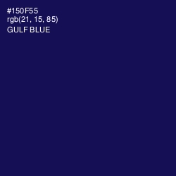#150F55 - Gulf Blue Color Image